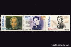 Timbres: G. ECUATORIAL. 371/73 EFEMERIDES